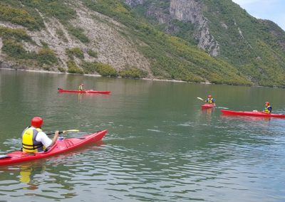 kayak tour in komani lake